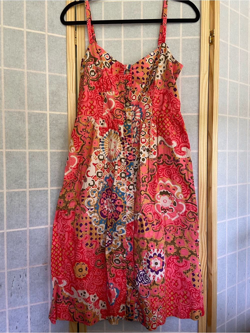 J. Crew Pink/Multi Flower Dress (S: 8)